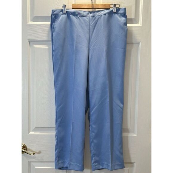 Alfred Dunner Bonita Springs Straight Leg Pant Blue Womens Size 16 88400MG - Picture 1 of 5
